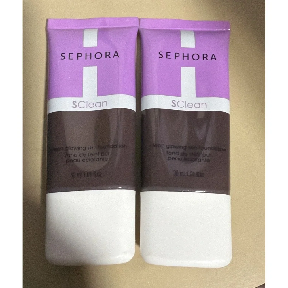 Set Of 2 - Shade 39 NEW - Sephora Clean Glowing Skin Foundation